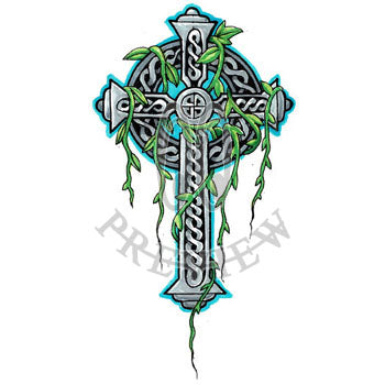 Celtic Cross With Waves Tattoo Art | website